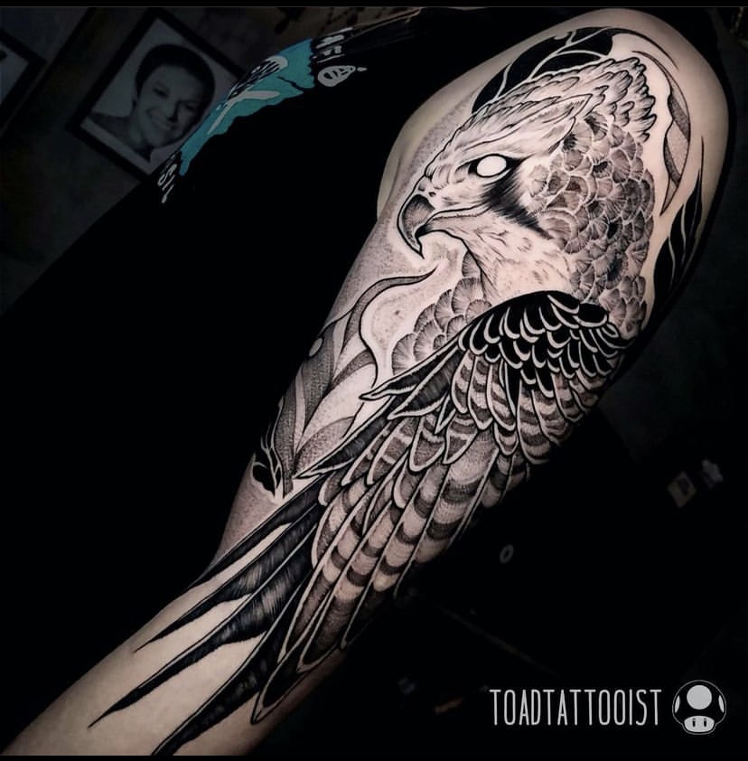 Foto de tatuagem feita por Toad (@toadtattooist)
