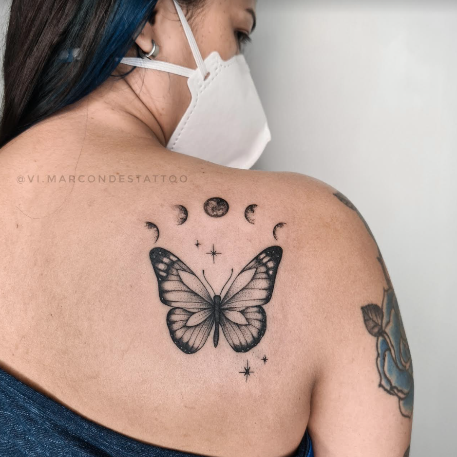 Foto de tatuagem feita por Vitória Marcondes (@vi.marcondestattoo)