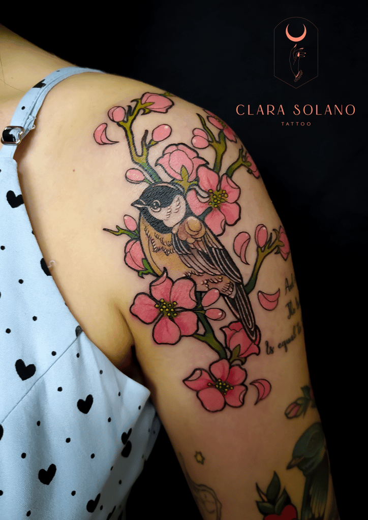 Foto de tatuagem feita por Clara Solano (@clarasolanotattoo)