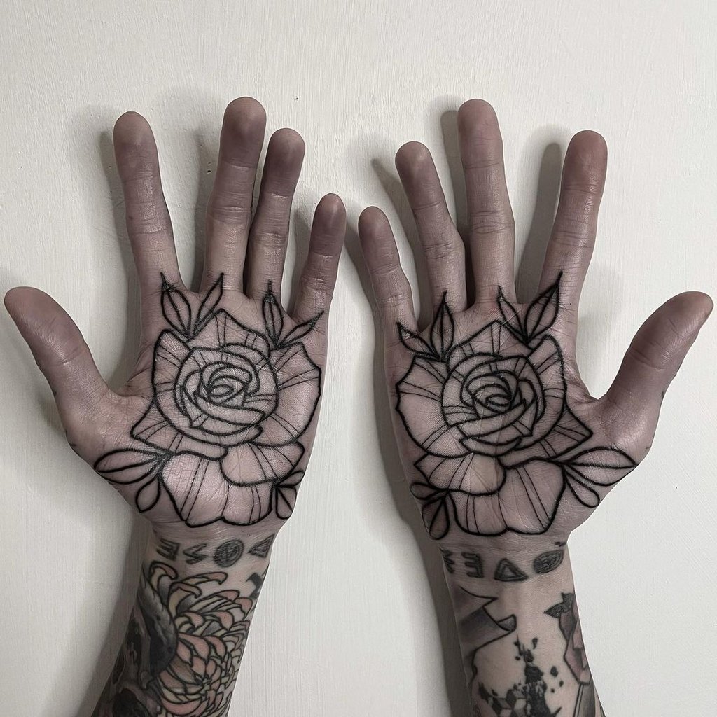 tattoo para mão masculina