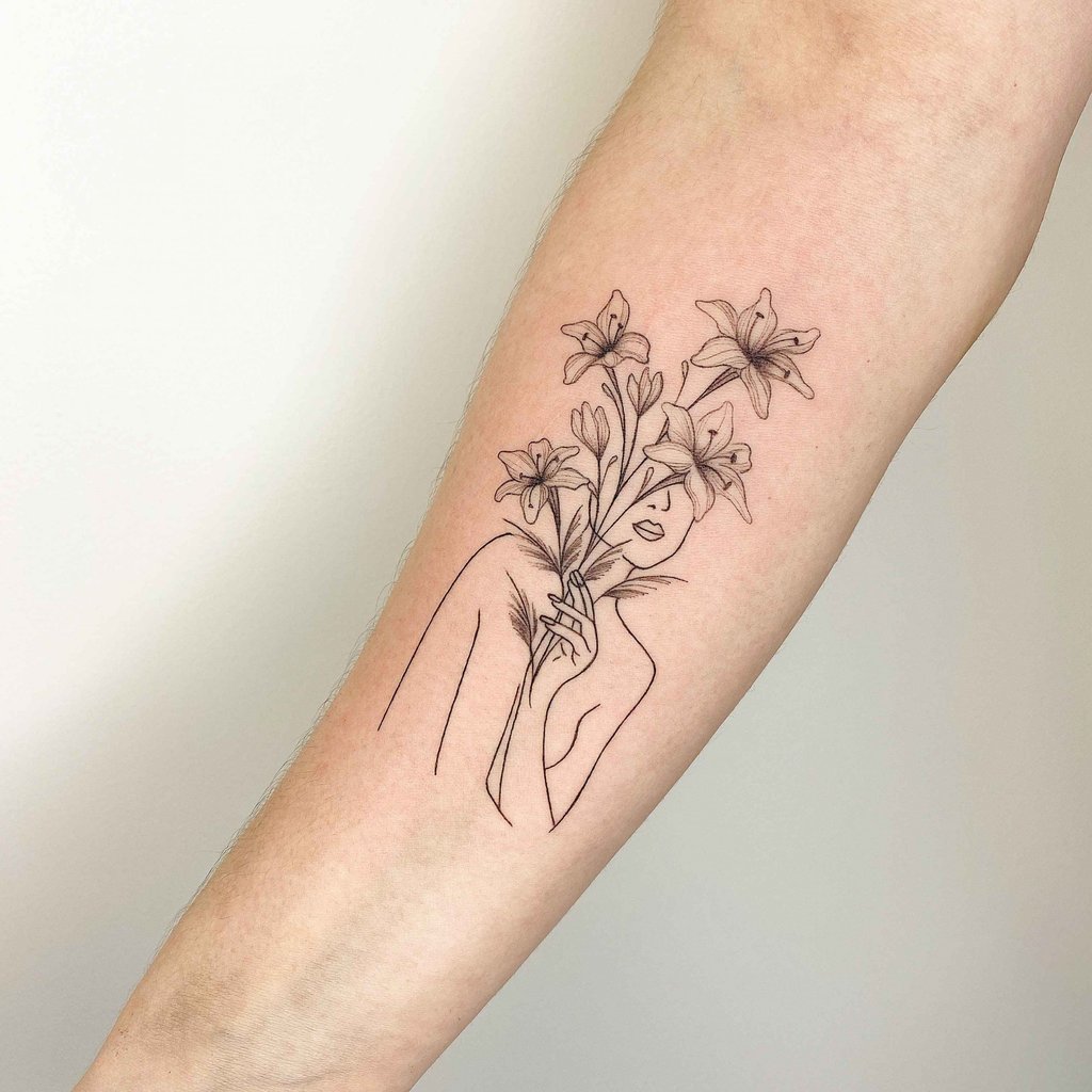 Foto de tatuagem feita por Andressa Pinheiro (@andressanyo)